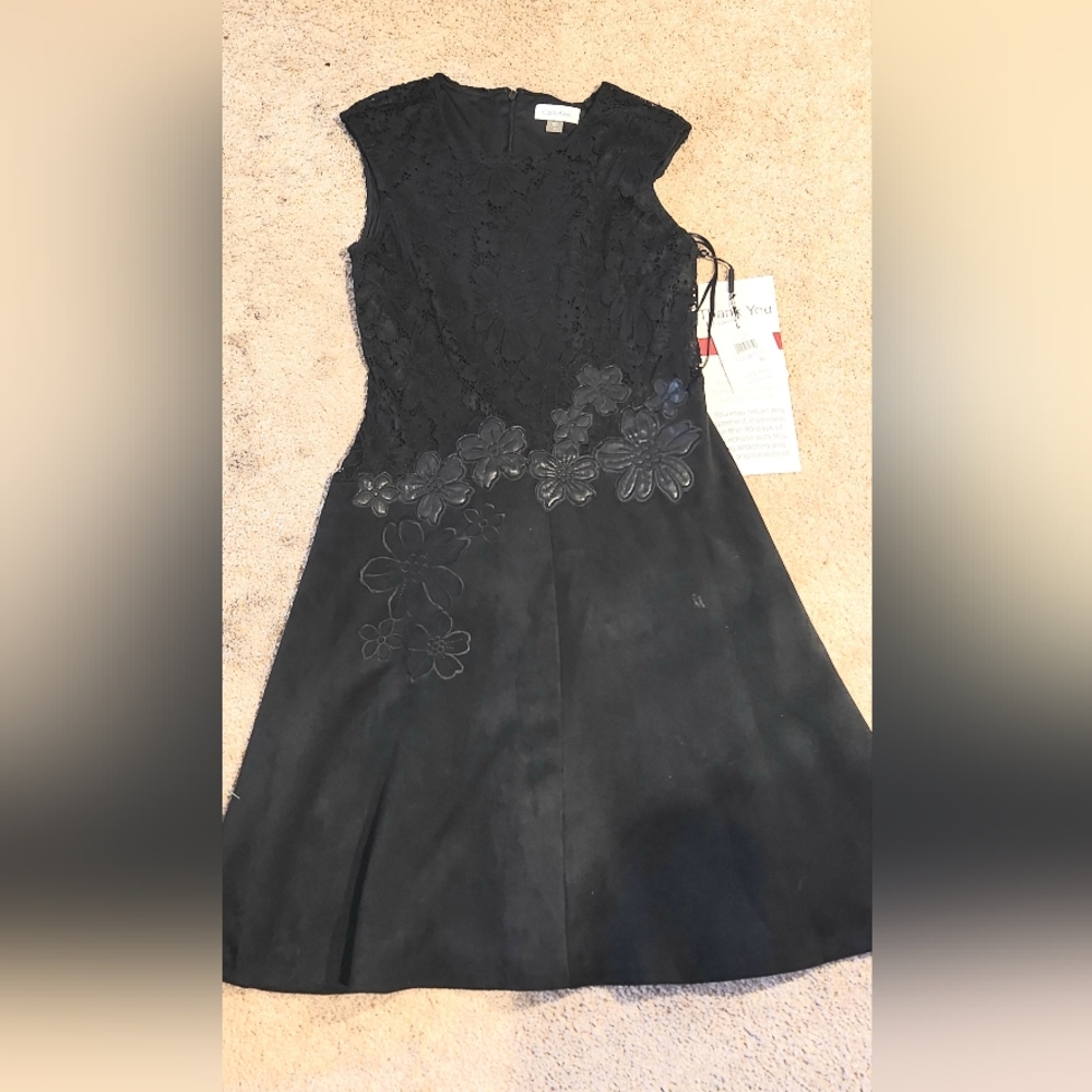 Elegant Black Floral Dress